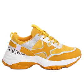 Calçados esportivos amarelos para mulheres C-3127 Yellow