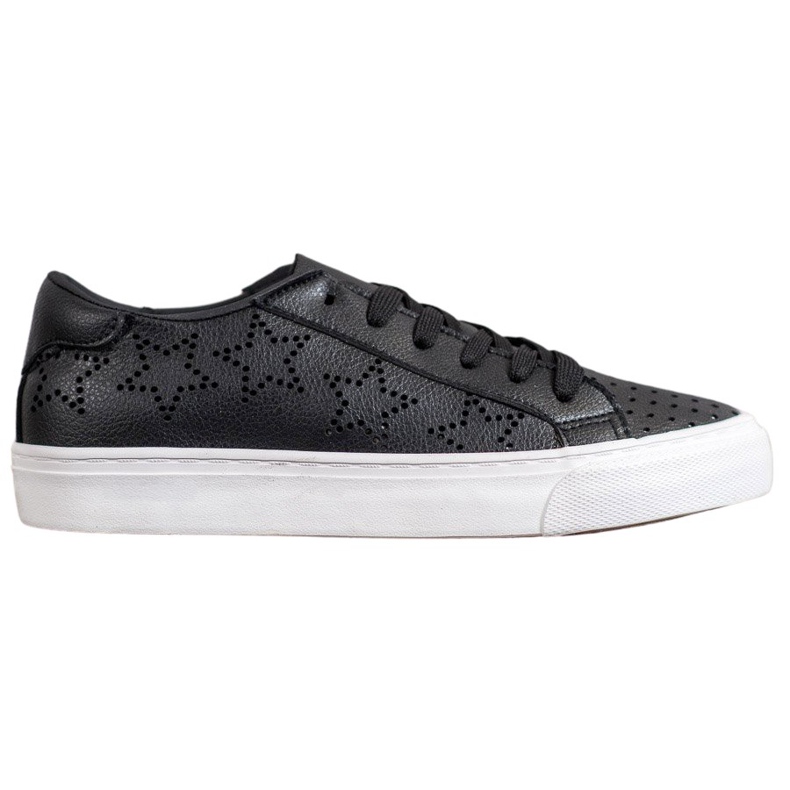 J. Star Tênis Openwork Com Estrelas preto