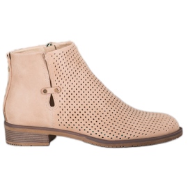 Botas VINCEZA light openwork marrom