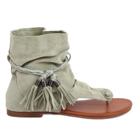 Chinelos verdes com haste SL1011 Verde