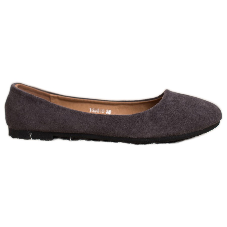 Diamantique Bailarinas de camurça clássicas cinza
