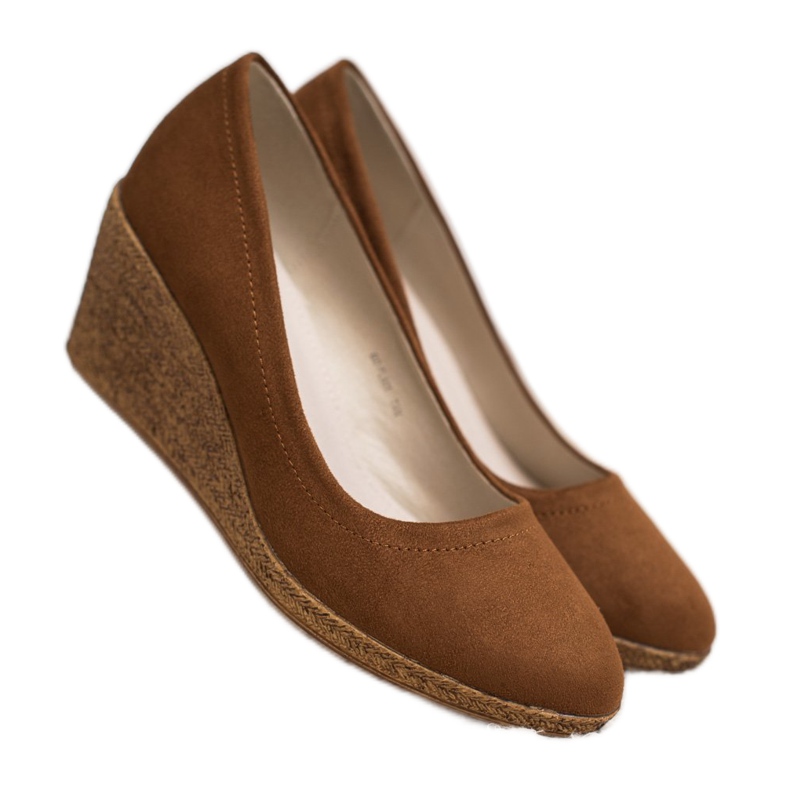 Goodin Bailarina de cunha clássica castanho