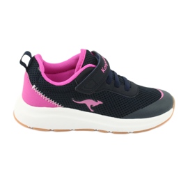 Calçado desportivo KangaROOS com velcro 18507 azul marinho / rosa