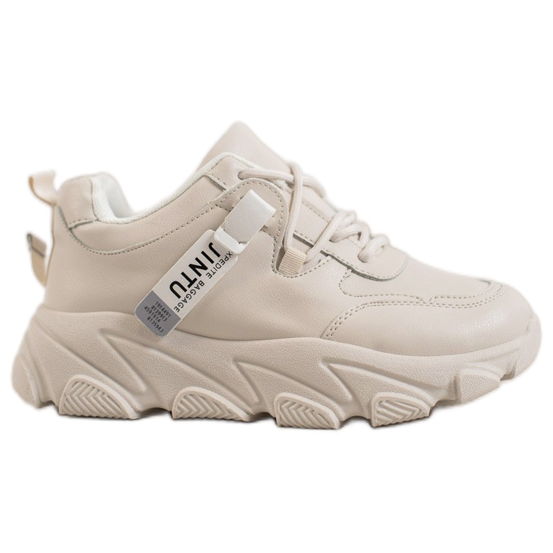 Bella Paris Tênis bege de amarrar