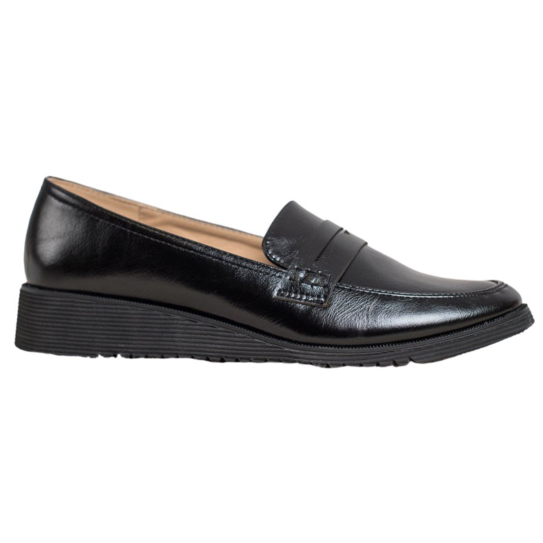 Goodin Mocassins Black Wedge preto