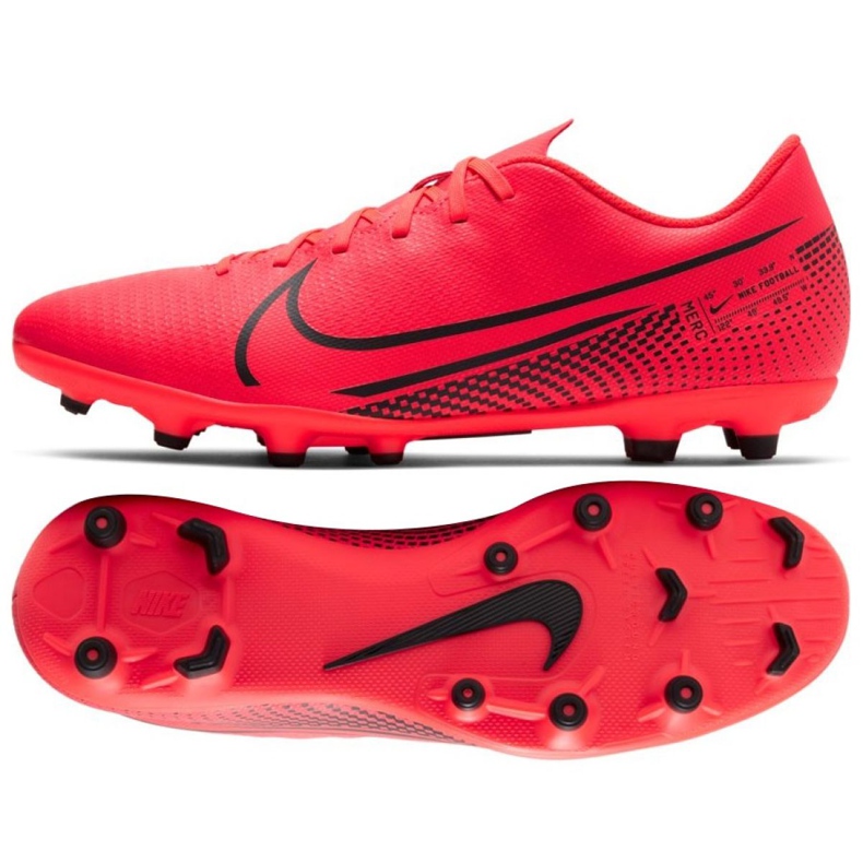 Chuteiras Nike Mercurial Vapor 13 Club Fg Mg M AT7968-606 multicolorido laranjas e tintos