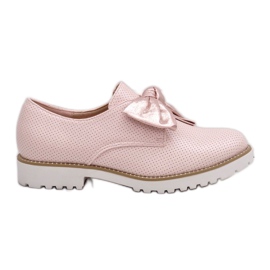 Sapatos deslizantes rosa com laço RS-WED2