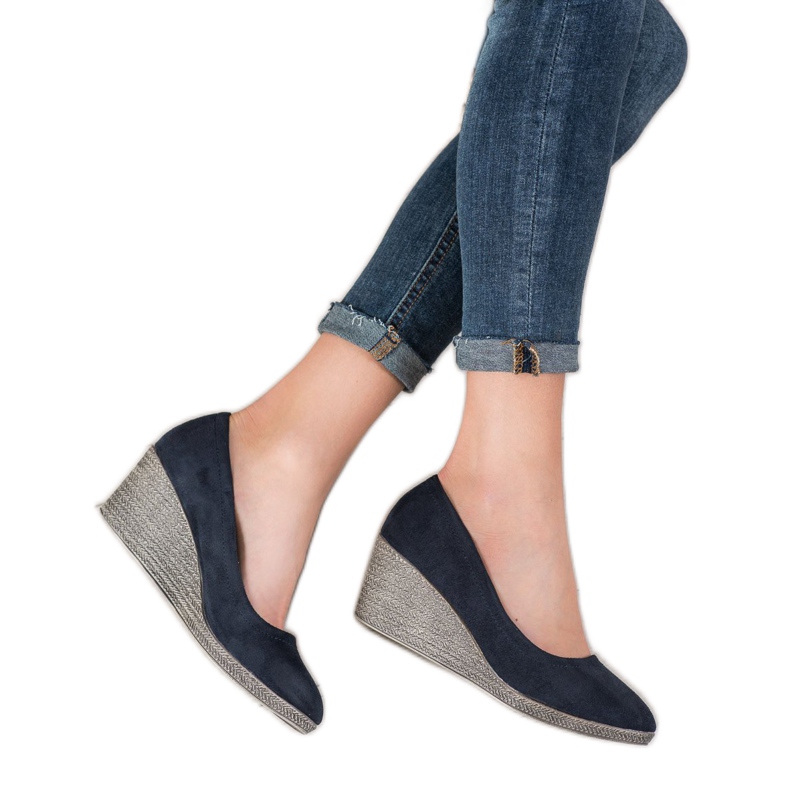 Goodin Bailarina de cunha clássica azul