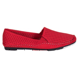 Goodin Sapatos com aberturas deslizantes vermelho Goodin Sapatos com aberturas deslizantes vermelho