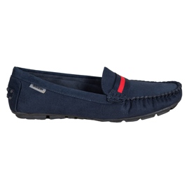 Goodin Mocassins de camurça com cinto azul