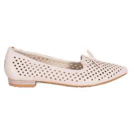 Goodin Bailarinas elegantes com orifícios marrom