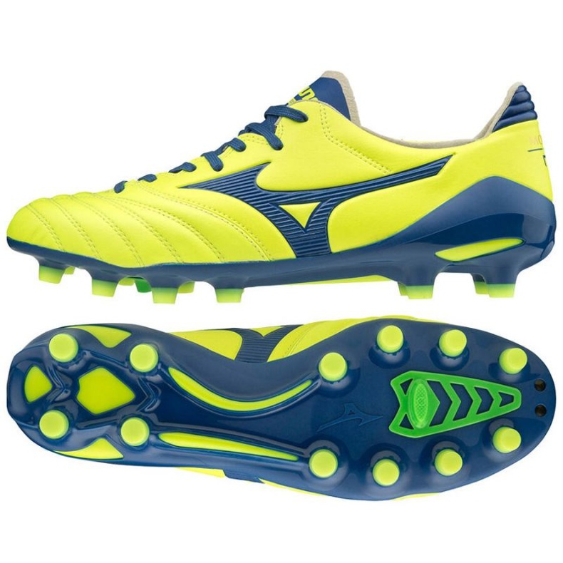 Chuteiras Mizuno Morelia Neo Ii Md M P1GA205325 multicolorido amarelos