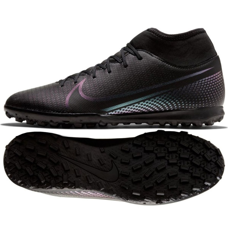 Chuteiras Nike Mercurial Superfly 7 Club Tf M AT7980-010 preto preto
