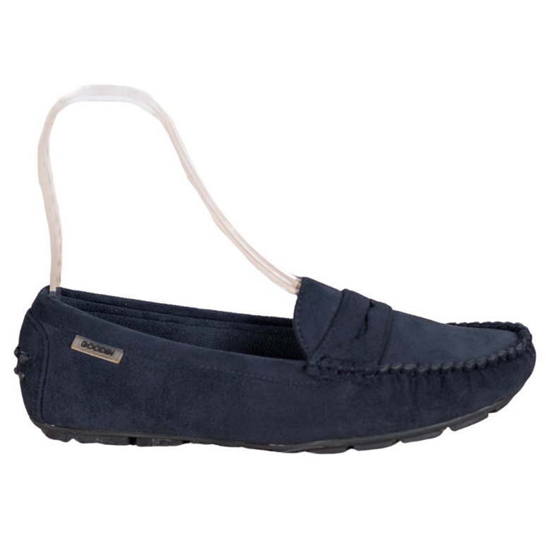 Goodin Mocassins têxteis clássicos azul marinho