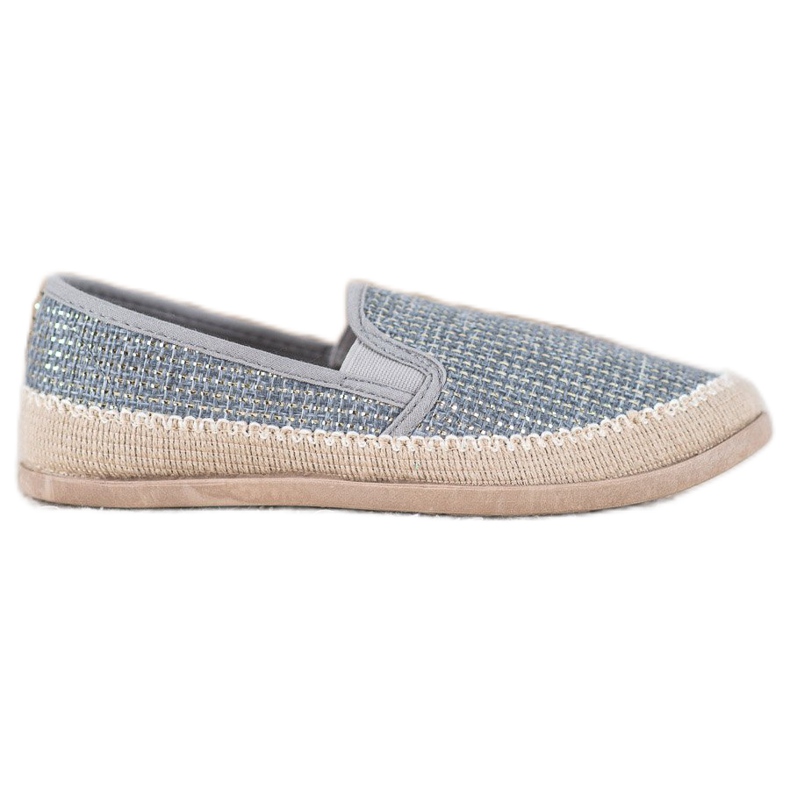 SHELOVET Alpercatas elegantes azul cinza