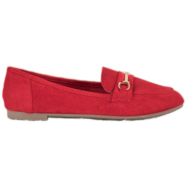 Bestelle Mocassins elegantes com ornamentos vermelho