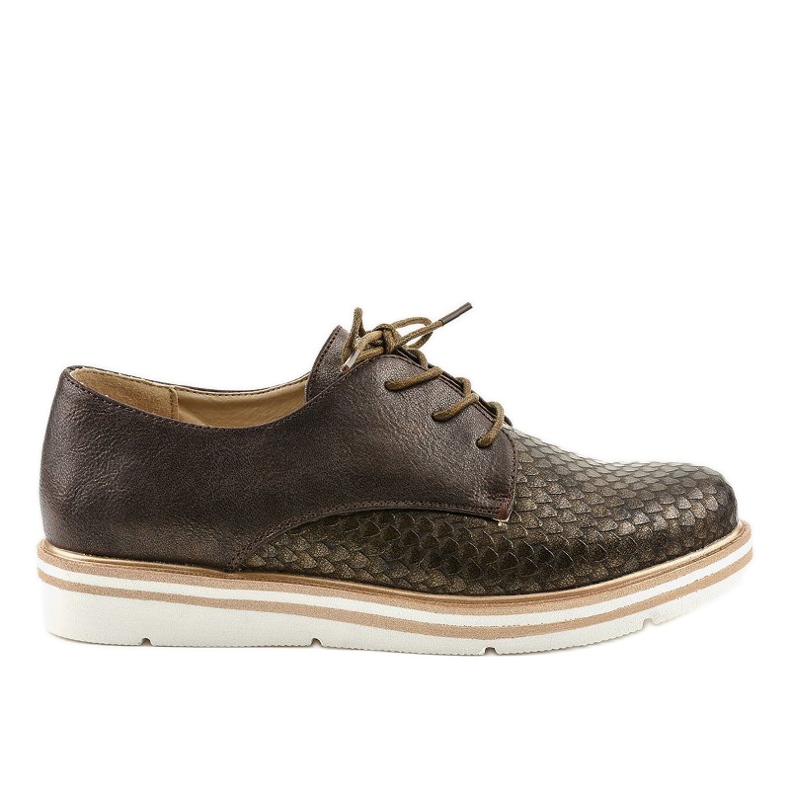 Sapatos clássicos de jazz marrom TL-35 castanho