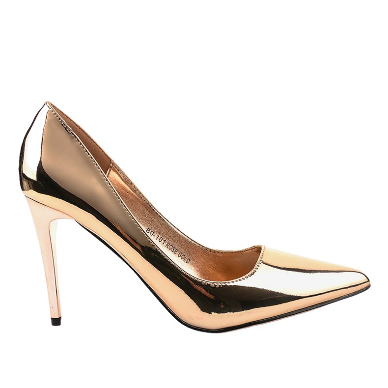 Saltos BO-101 dourados, clássicos, lacados