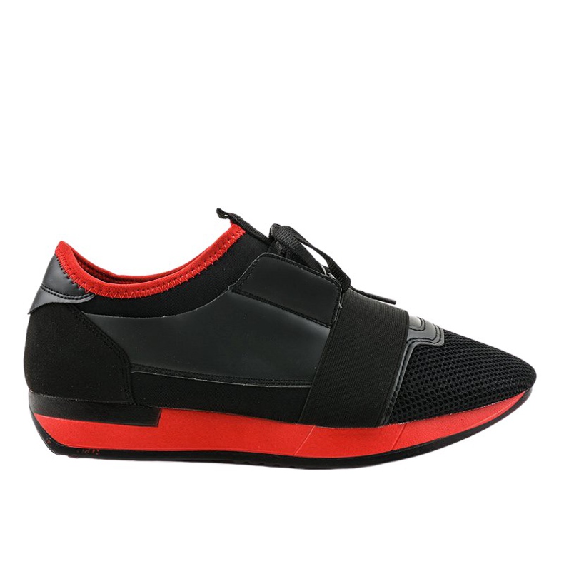 Sapatos esportivos masculinos negros B18-101 preto