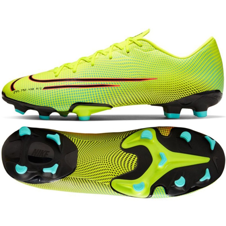 Chuteira Nike Mercurial Vapor 13 Academy Mds FG / MG M CJ1292-703 amarelo amarelo