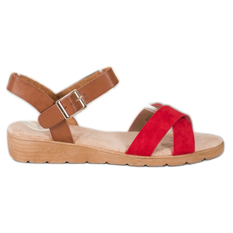 SHELOVET Sandálias elegantes vermelho