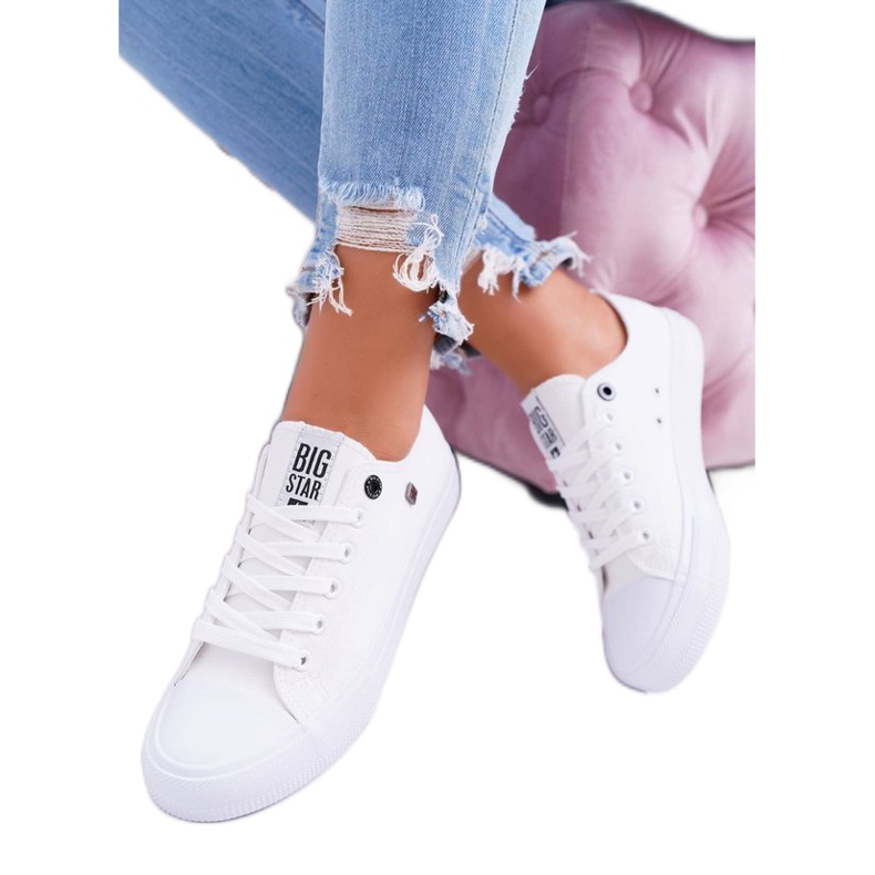 Tênis feminino branco Big Star AA274010