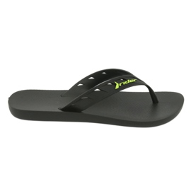 Rider de Flip-Flops Black and Green Men 11573 preto