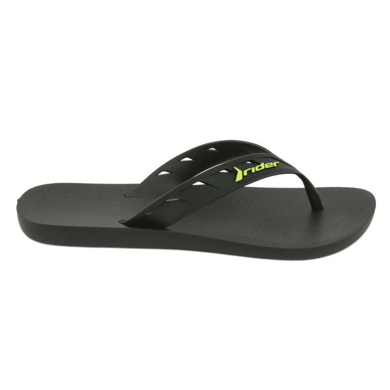 Rider de Flip-Flops Black and Green Men 11573 preto