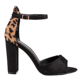 Goodin Bombas com bolinhas marrom preto