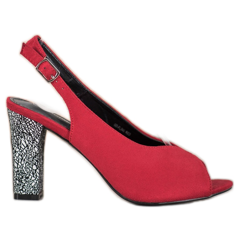 Goodin Sandálias Com Salto Decorativo vermelho