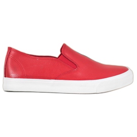 Bona Sapatilhas Red Slip On vermelho