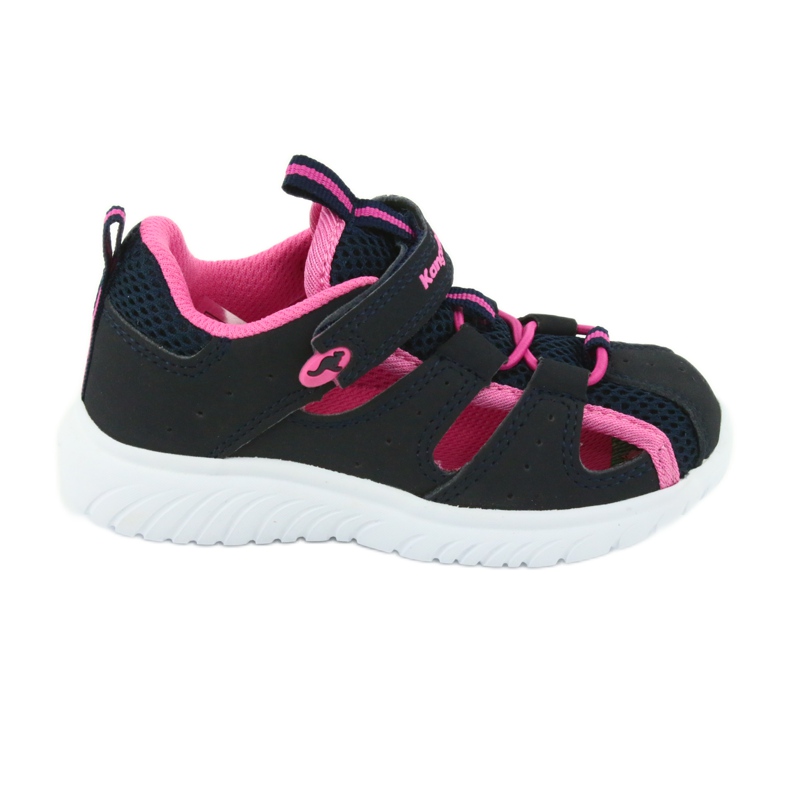 Sandálias de velcro KangaRoos 02058 dk marinho azul marinho rosa