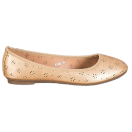 Fama Bailarinas com padrão Openwork dourado