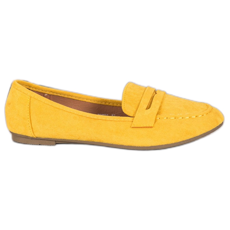 Fama Mocassins clássicos amarelo