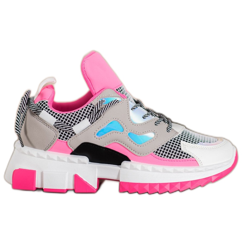 Seastar Tênis elegantes com efeito Holo rosa multicolorido Seastar Tênis elegantes com efeito Holo rosa multicolorido