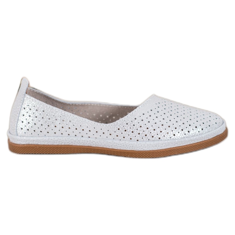 VINCEZA Brocade Slipons cinza