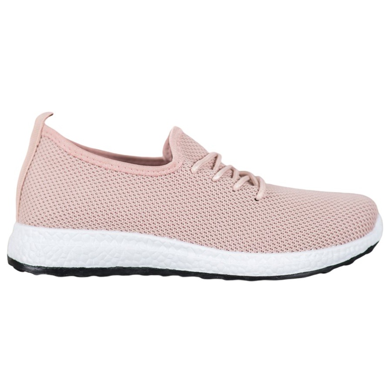 SHELOVET Sapatos confortáveis ​​na plataforma rosa