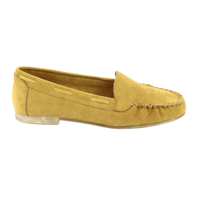 Mocassins femininos de camurça Sergio Leone 722 amarelo