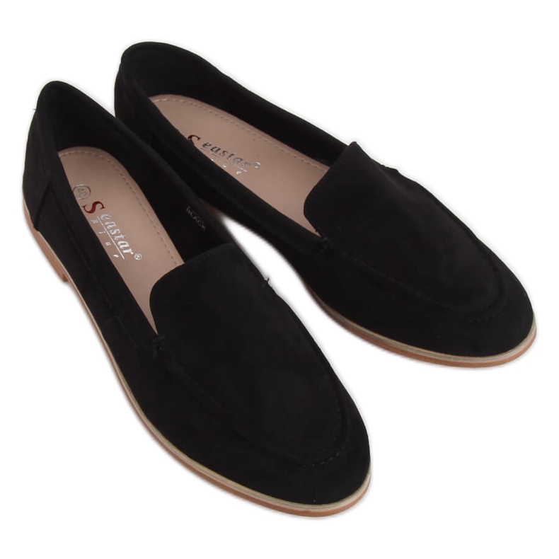 Mocassins pretos femininos negros T359P preto