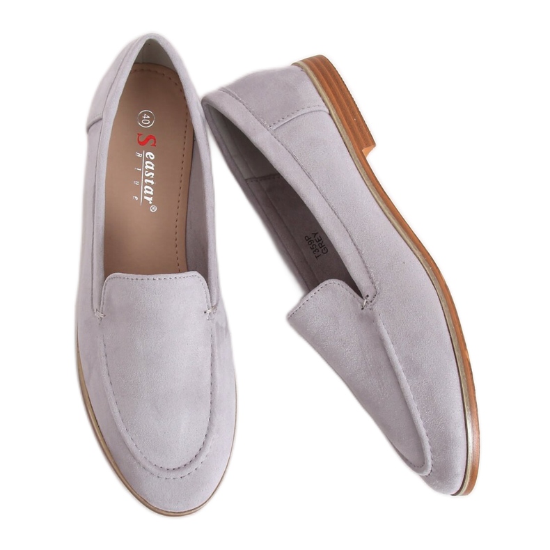 Mocassins cinza feminino cinza T359P cinza