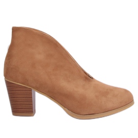Botas provisórias com fenda camelo NS128P Camel marrom