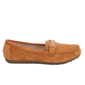 Mocassins camelo feminino ZA01P Camel marrom