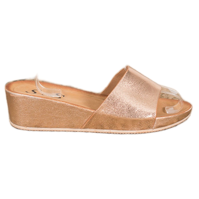 SHELOVET Chinelos elegantes amarelo