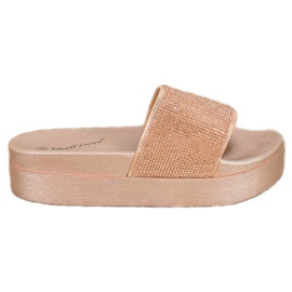 SHELOVET Chinelos na plataforma amarelo