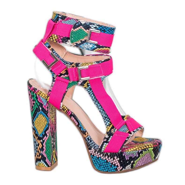 Seastar Sandálias coloridas da moda multicolorido