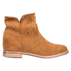 Seastar Botas com padrão perfurado castanho