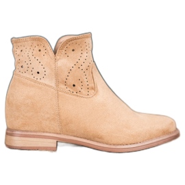 Seastar Botas com padrão perfurado castanho