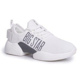 Sapatas esportivas femininas Big Star White FF274282 branco