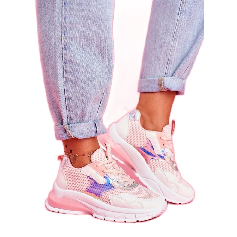 SEA Sapatos esportivos rosa LA82 multicolorido