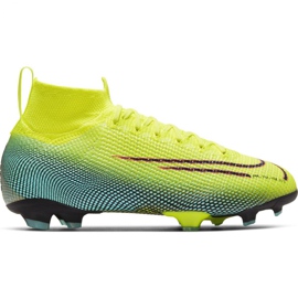 Chuteiras de futebol Nike Mercurial Superfly 7 Elite Mds Fg Jr BQ5420-703 amarelo amarelo